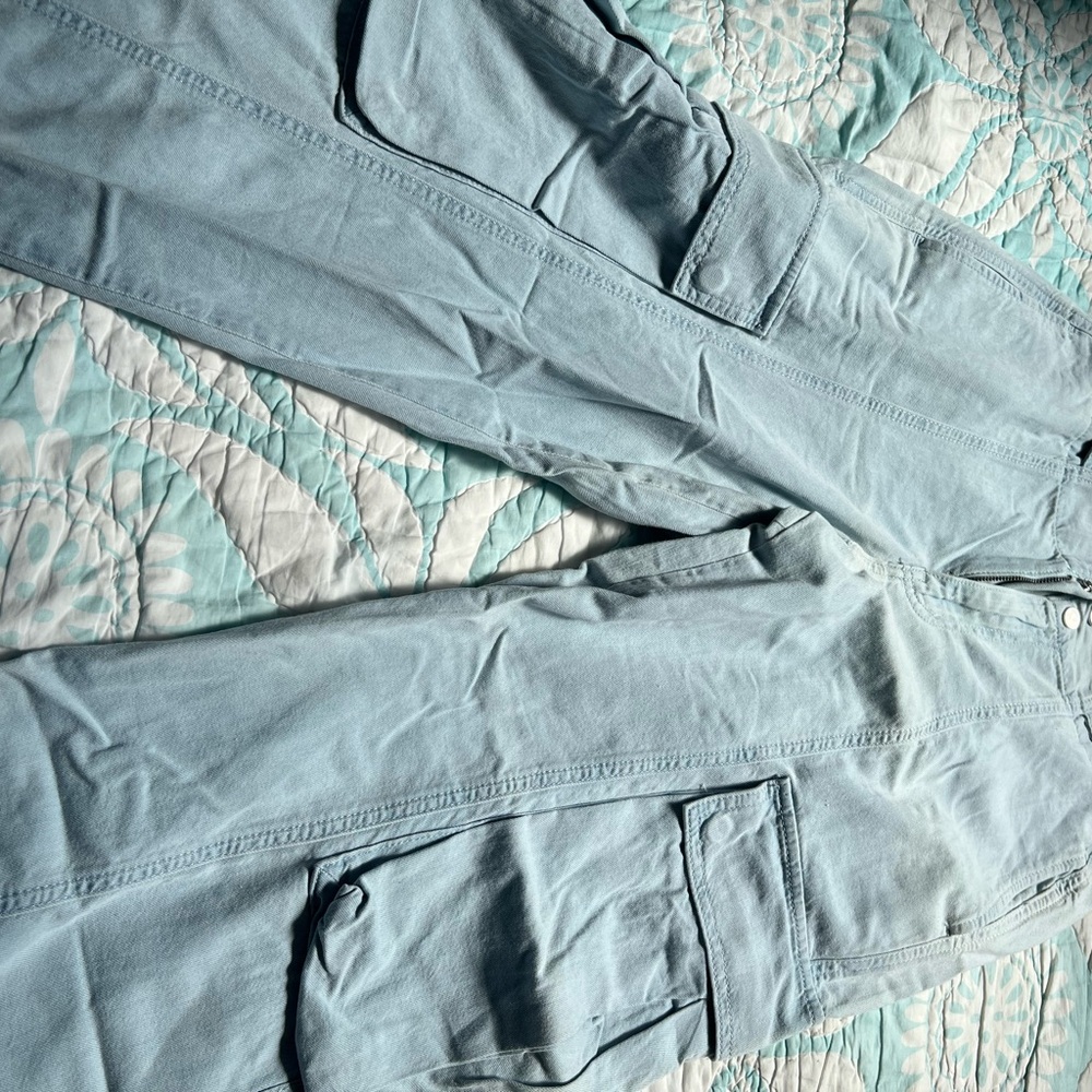 Frame Denim Light Blue Flare & Wide Leg Jeans
